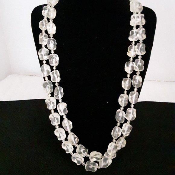 Jewelry - Vintage German Necklace Clear Lucite